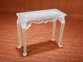 1:48 Queen Anne Console Table in Smooth Fine Detail Plastic