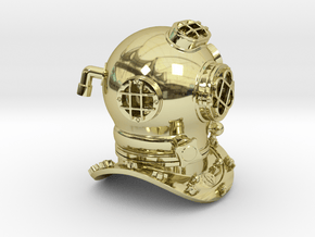 Diving Helmet in 18K Gold Plated