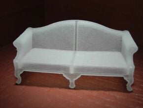1:48 Queen Anne Sofa (Large) in Tan Fine Detail Plastic