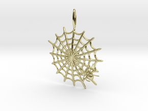 Spider & Web in 18K Gold Plated