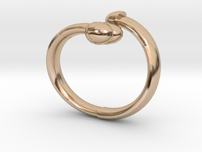 The D Ring - Sz.9 in 14k Rose Gold Plated Brass