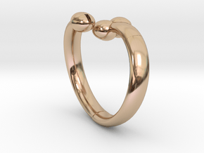 The D Ring - Sz.5 in 14k Rose Gold Plated Brass