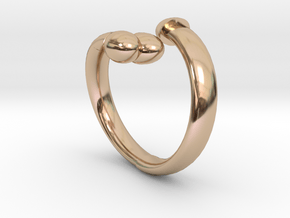 The D Ring - Sz.6 in 14k Rose Gold Plated Brass