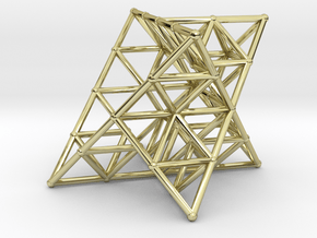 Rod Merkaba Lattice OpenBase 2cm in 18K Gold Plated