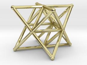 Rod Merkaba Supports 4cm in 18K Gold Plated