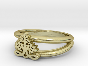 Tree of Life Ring in 18K Gold Plated