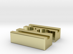 Brio F-F Connector 40mm With Marking in 18K Gold Plated
