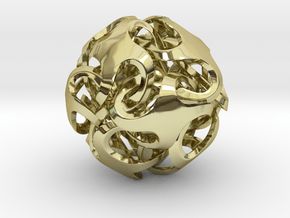 Rhombic Dodecahedron I, medium in 18K Gold Plated