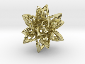 Dodecahedron X, medium in 18K Gold Plated