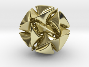Dodecahedron II, medium in 18K Gold Plated