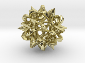 Rhombic Triacontahedron III, medium in 18K Gold Plated