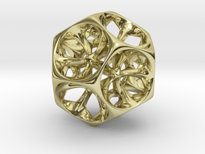 Dodecahedron XI, medium in 18K Gold Plated