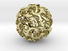 Icosahedron VI, medium in 18K Gold Plated