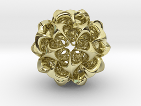 Rhombic Triacontahedron II, medium in 18K Gold Plated