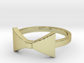 Bow Tie Ring (Size 7) in 18K Gold Plated