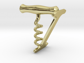 Corkscrew in 18K Gold Plated
