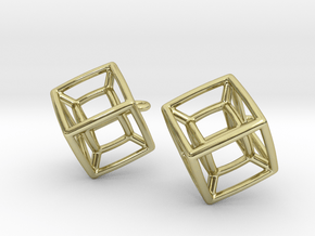 Tesseract Ears in 18K Gold Plated