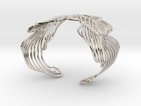 Pisces all sizes in Rhodium Plated Brass: Small