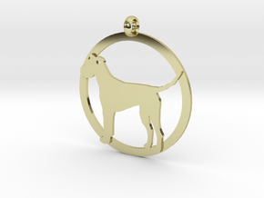 Irish Terrier charm in 18K Gold Plated
