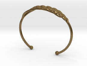 Wheat Bracelet all sizes in Natural Bronze: Small