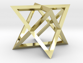 Star Tetrahedron 1.4" in 18K Gold Plated
