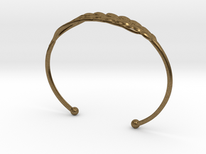 Wheat Bracelet all sizes in Natural Bronze: Large