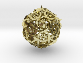 Thorn d20 Ornament in 18K Gold Plated
