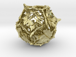 Botanical d12 Ornament in 18K Gold Plated