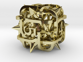 Thorn d6 Ornament in 18K Gold Plated
