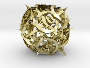 Thorn d12 Ornament in 18K Gold Plated