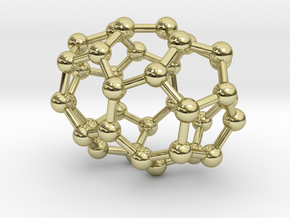 0030 Fullerene c36-02 d2 in 18k Gold Plated Brass