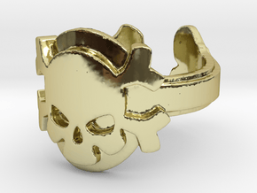 My Skull Ring Design Ring Size 6.75 in 18K Gold Plated