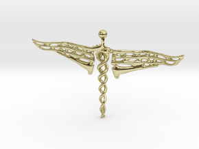 Caduceus in 18K Gold Plated