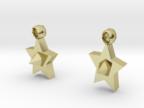 Star earrings in 18K Gold Plated