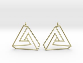 Impossible earrings with a twist  in 18K Gold Plated