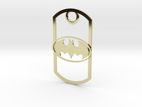 Dogtag-batman2 in 18K Gold Plated