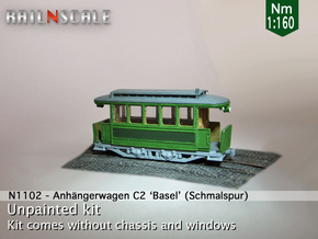 Anhängerwagen C2 (Nm 1:160) in Tan Fine Detail Plastic