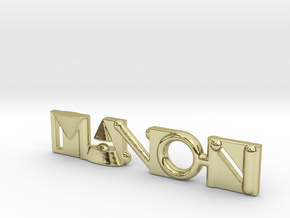 Manon Pendant - Name Necklace in 18K Gold Plated