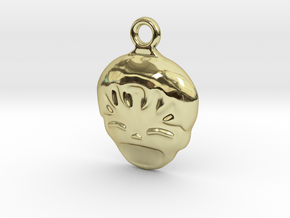 Smiling Child - head - Design for pendant/earring  in 18K Gold Plated