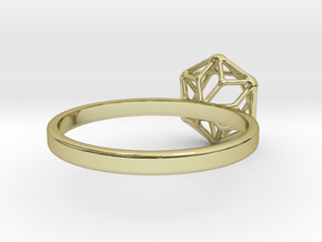 Diamon Ring 55 in 18K Gold Plated