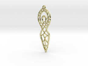 :Goddess Sketch: Pendant in 18K Gold Plated