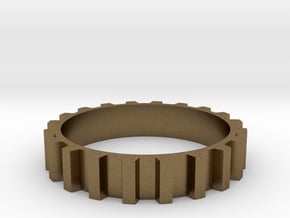 Gear Ring (Sz 7) in Natural Bronze