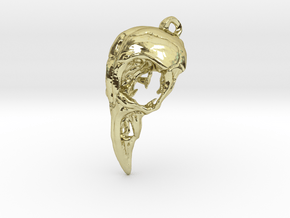 Bird Skull Pendant  in 18K Gold Plated
