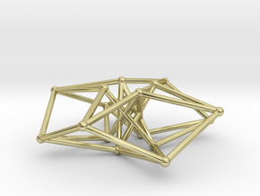 Sacred Geometry: Toroidal Hypercube 50mmx1.5mm  in 18K Gold Plated