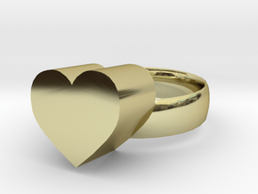 heart ring size 11 in 18K Gold Plated
