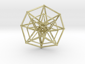 Hypercube Double  50mm in 18K Gold Plated