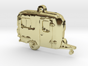 Burro Camper Pendant in 18K Gold Plated