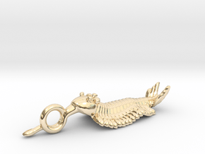 Opabinia Pendant in 14k Gold Plated Brass