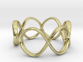 Infinity Ring (Sz 8) in 18K Gold Plated