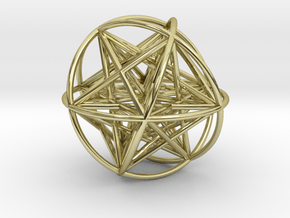 Metatrons Cubeoctahedral Sphere Connections 80mm in 18K Gold Plated